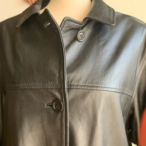 B&C Bod & Christensen  men's Black Leather Jacket